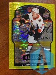 2020-21 Upper Deck Allure Brady Tkachuk Yellow Taxi Parallel #28 Ottowa Senators